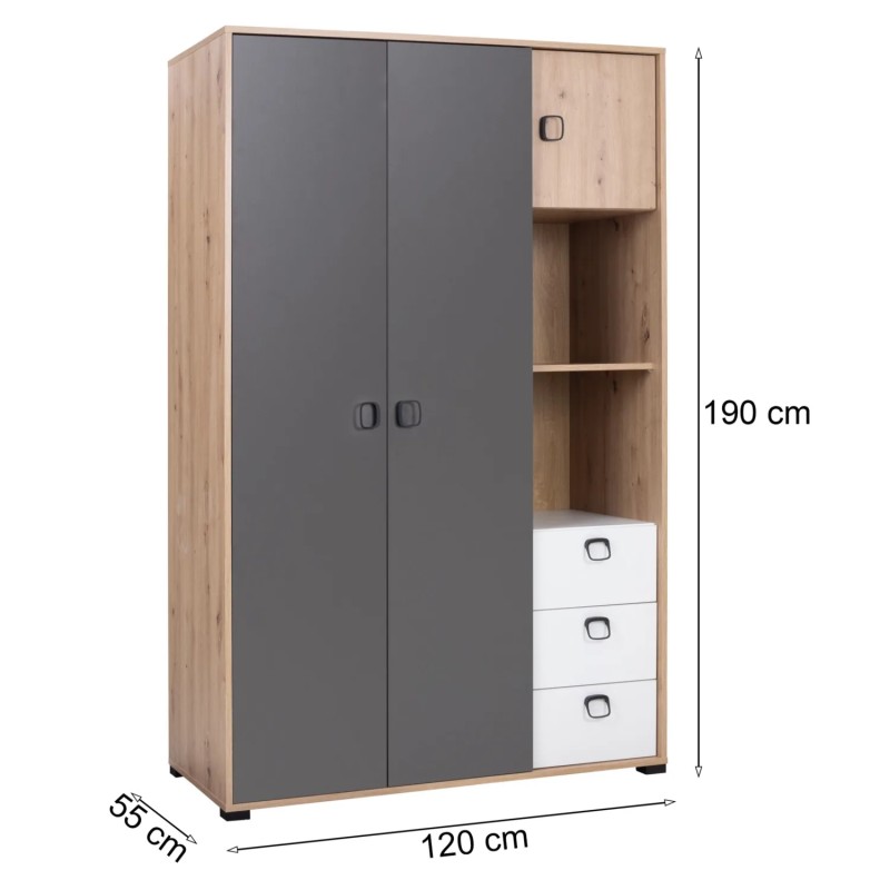 Szafa do pokoju KIVI 01 | BeautySofa24.pl