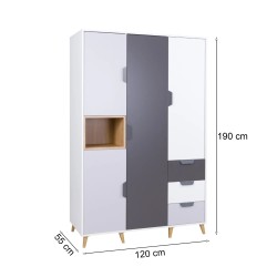 Szafa do pokoju JOVI 01 | BeautySofa24.pl