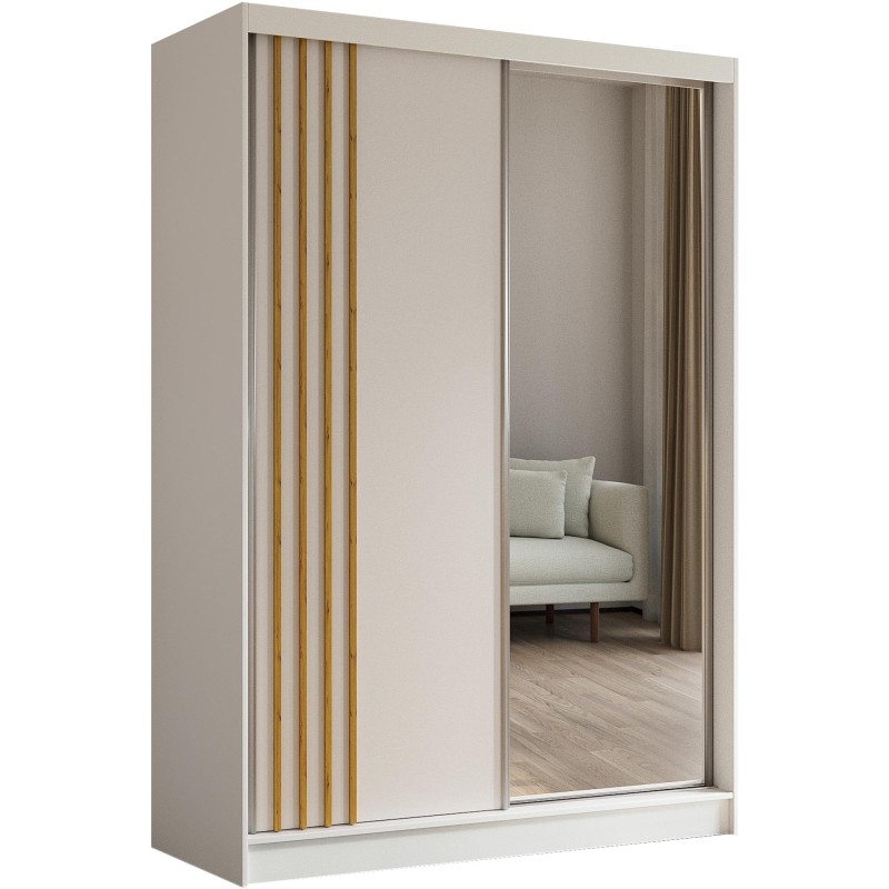 Szafa przesuwna z lamelami NELA | BeautySofa24.pl