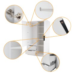 Szafa z lustrem NOE | BeautySofa24.pl