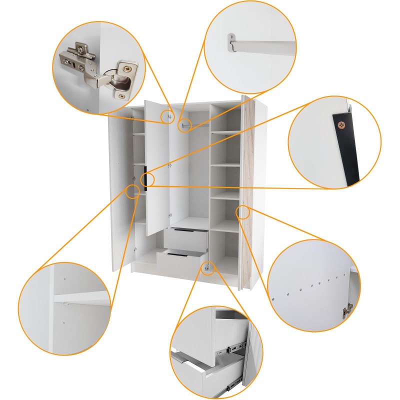 Szafa z lamelami NORI | BeautySofa24.pl