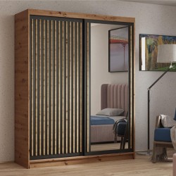 Szafa przesuwna z lamelami DONATELLO | BeautySofa24.pl