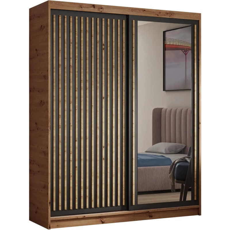 Szafa przesuwna z lamelami DONATELLO | BeautySofa24.pl