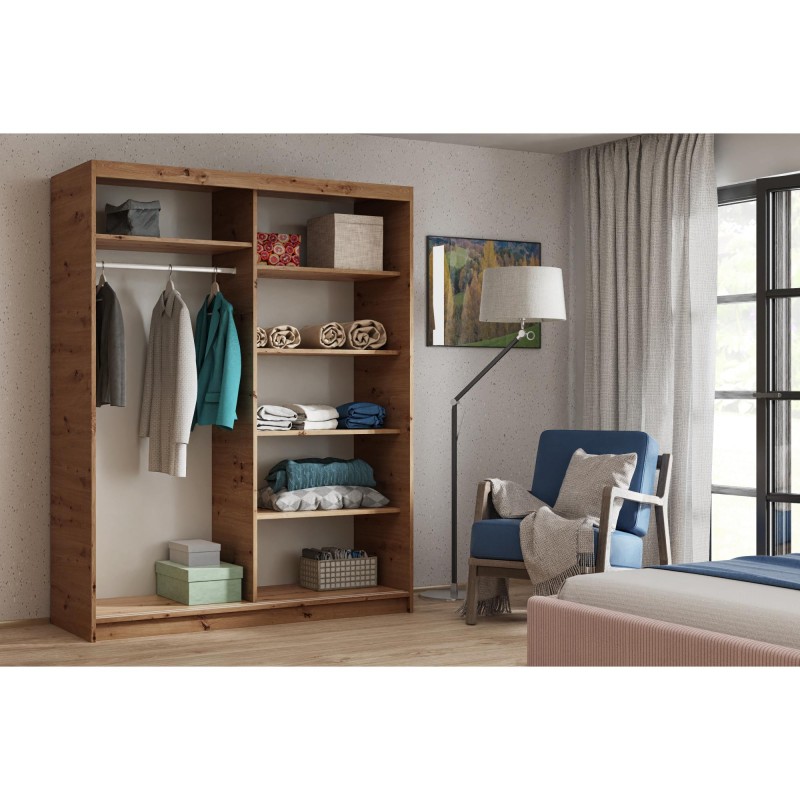 Szafa przesuwna z lamelami DONATELLO | BeautySofa24.pl