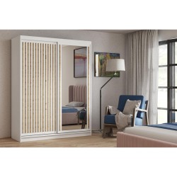 Szafa przesuwna z lamelami DONATELLO | BeautySofa24.pl