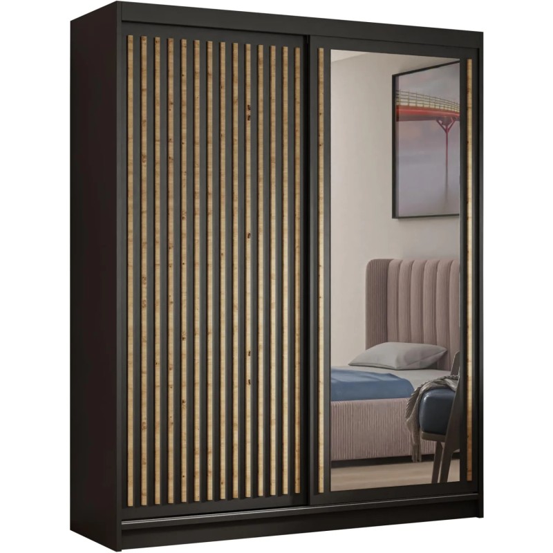 Szafa przesuwna z lamelami DONATELLO | BeautySofa24.pl