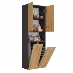 Szafa łazienkowa z koszami NOLAN 2K DK | Beautysofa24.pl