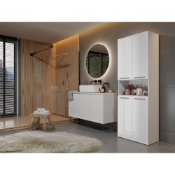 Szafa łazienkowa z koszami NOLAN 2K DK | Beautysofa24.pl