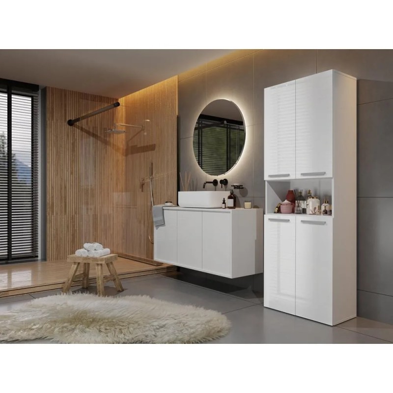 Szafa łazienkowa z koszami NOLAN 2K DK | Beautysofa24.pl