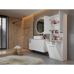 Szafa łazienkowa z koszami NOLAN 2K DK | Beautysofa24.pl