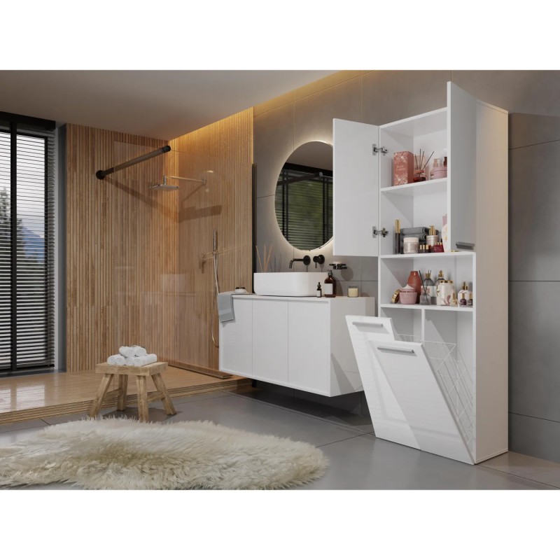 Szafa łazienkowa z koszami NOLAN 2K DK | Beautysofa24.pl