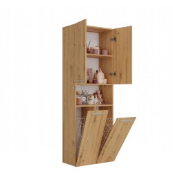 Szafa łazienkowa z koszami NOLAN 2K DK | Beautysofa24.pl