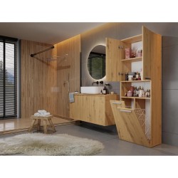 Szafa łazienkowa z koszami NOLAN 2K DK | Beautysofa24.pl