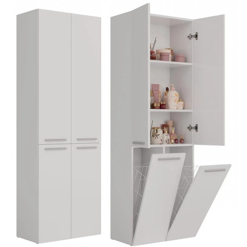 Szafa łazienkowa z koszami NOLAN 2K DD | Beautysofa24.pl