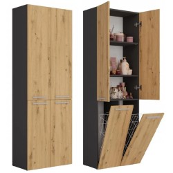 Szafa łazienkowa z koszami NOLAN 2K DD | Beautysofa24.pl