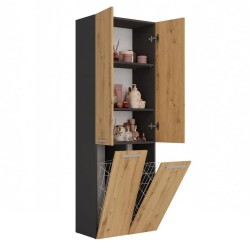 Szafa łazienkowa z koszami NOLAN 2K DD | Beautysofa24.pl