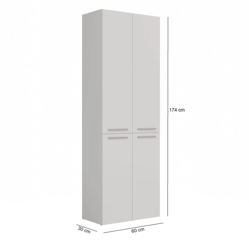 Szafa łazienkowa z koszami NOLAN 2K DD | Beautysofa24.pl