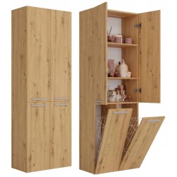 Szafa łazienkowa z koszami NOLAN 2K DD | Beautysofa24.pl