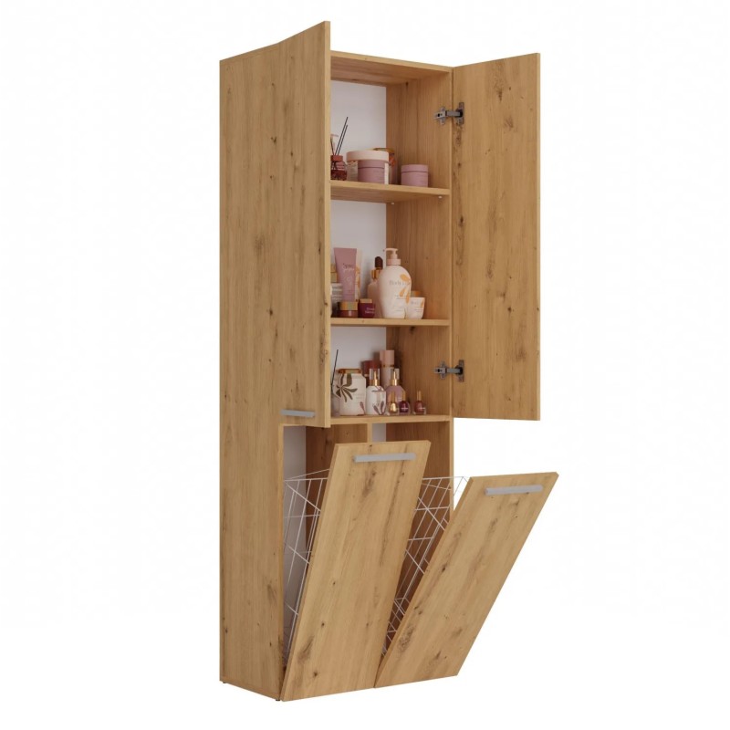 Szafa łazienkowa z koszami NOLAN 2K DD | Beautysofa24.pl