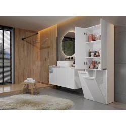 Szafa łazienkowa z koszami NOLAN 2K DD | Beautysofa24.pl