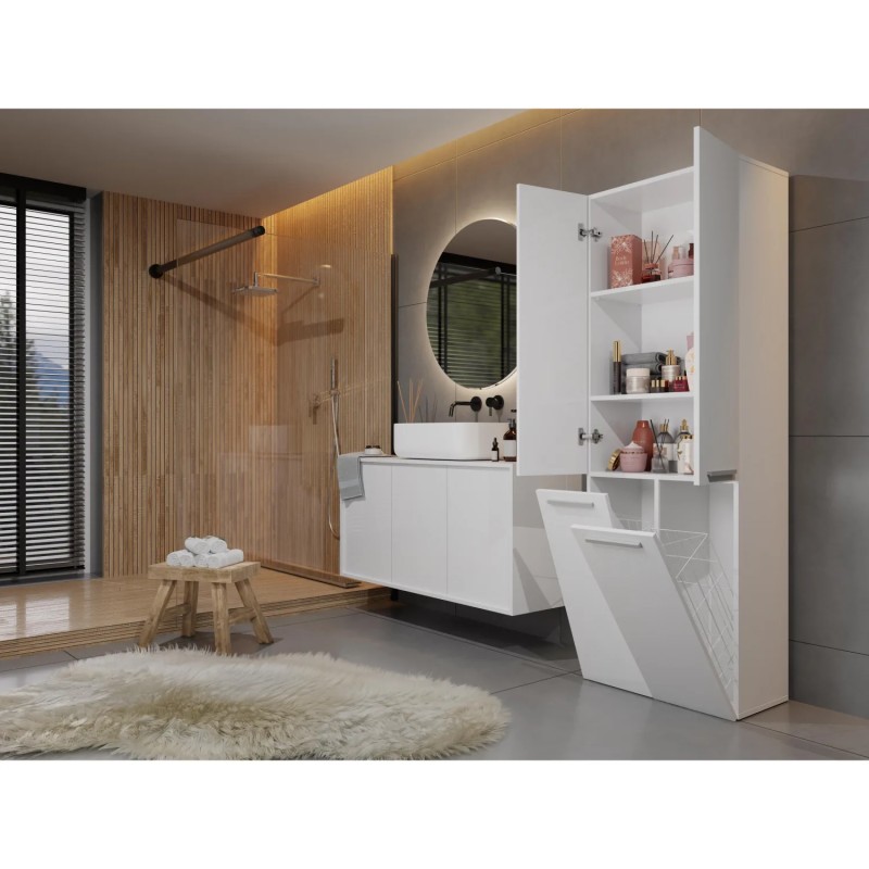 Szafa łazienkowa z koszami NOLAN 2K DD | Beautysofa24.pl