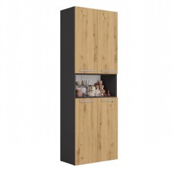 Szafa łazienkowa z koszem NOLAN 1K DK | Beautysofa24.pl