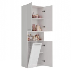 Szafa łazienkowa z koszem NOLAN 1K DK | Beautysofa24.pl