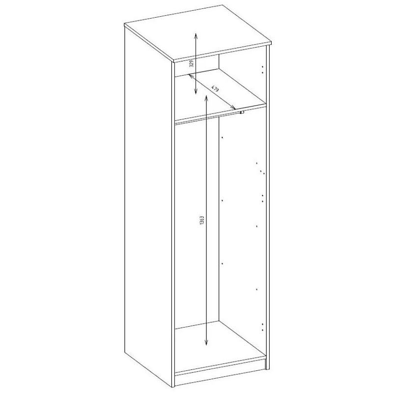 Szafa ubraniowa SOLANA | BeautySofa24.pl