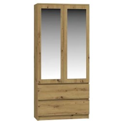 Szafa z szufladami i lustrem RUBIN