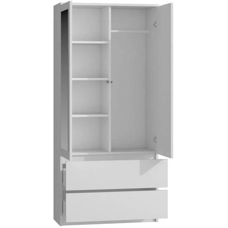 Szafa z szufladami i lustrem RUBIN