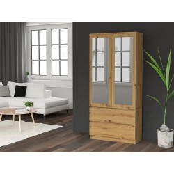 Szafa z szufladami i lustrem RUBIN