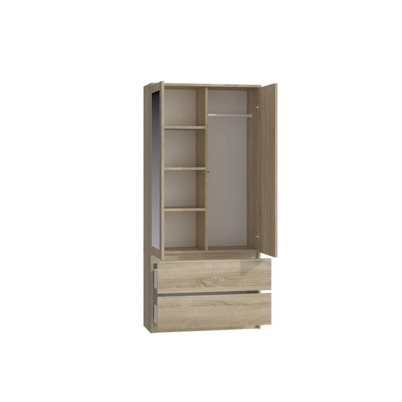 Szafa z szufladami i lustrem RUBIN