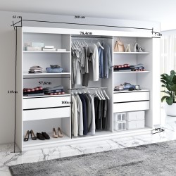 Szafa przesuwna z lustrem MONIKA | BeautySofa24.pl