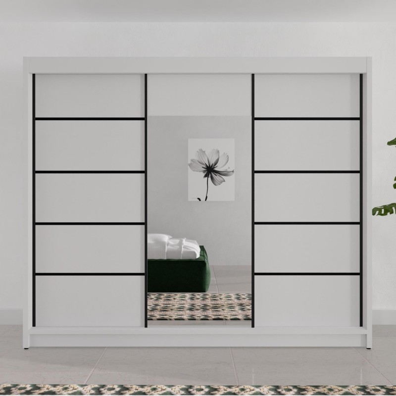 Szafa przesuwna z lustrem MONIKA | BeautySofa24.pl