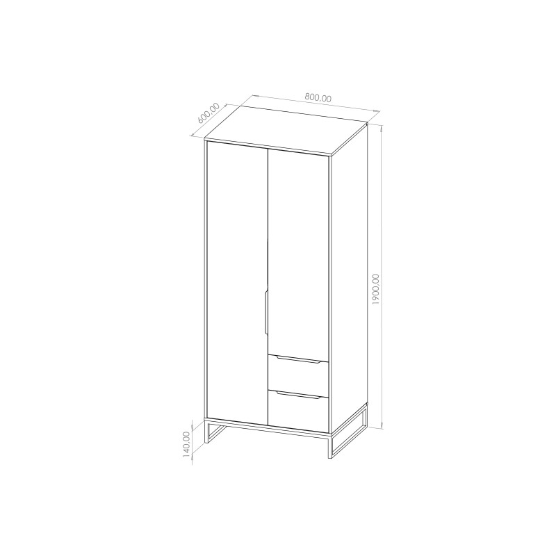 Szafa młodzieżowa NEBRO | BeautySofa24.pl