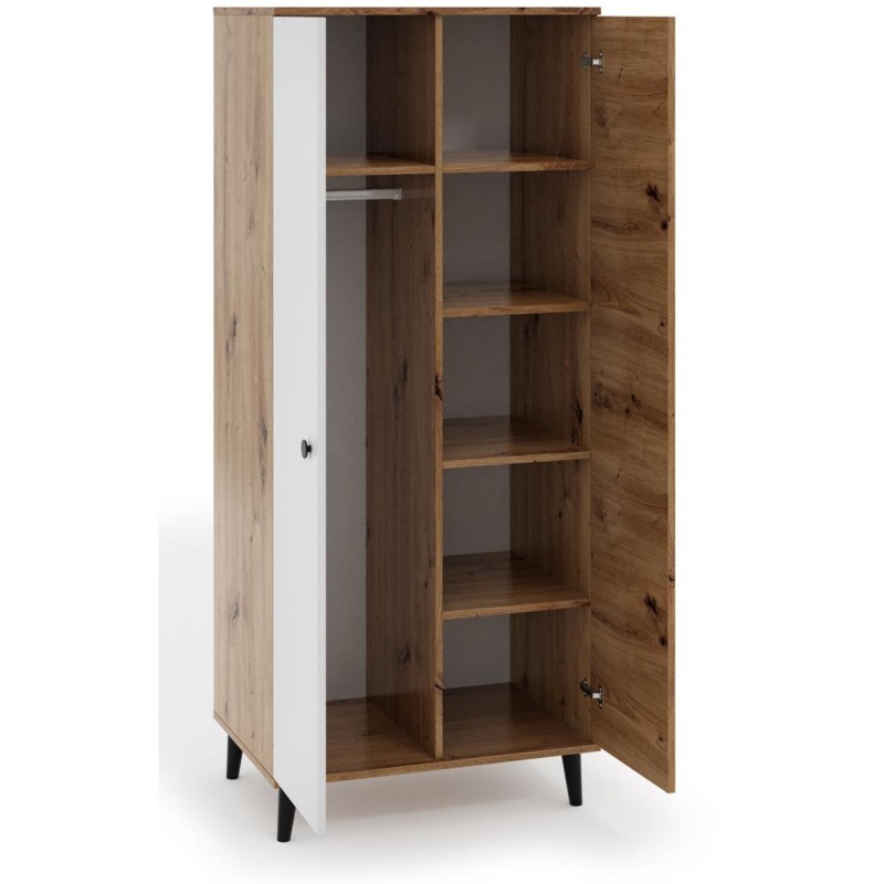 Szafa dwudrzwiowa na nóżkach C6 | BeautySofa24.pl