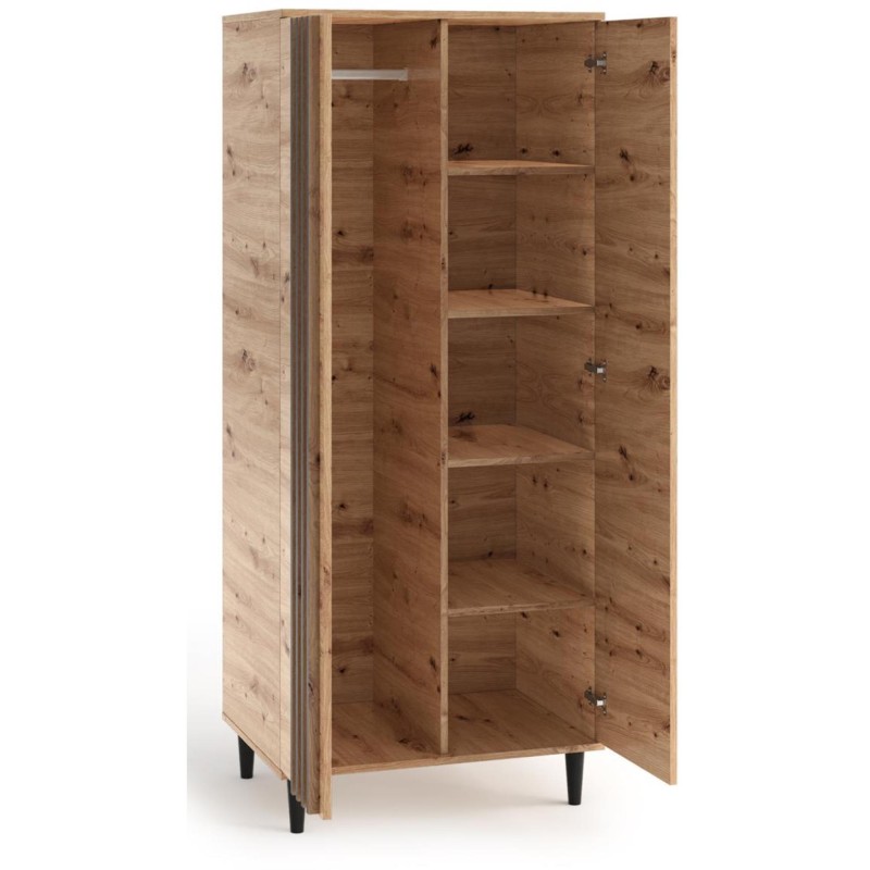 Szafa dwudrzwiowa z lamelami L10 | BeautySofa24.pl