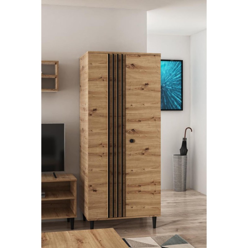 Szafa dwudrzwiowa z lamelami L10 | BeautySofa24.pl