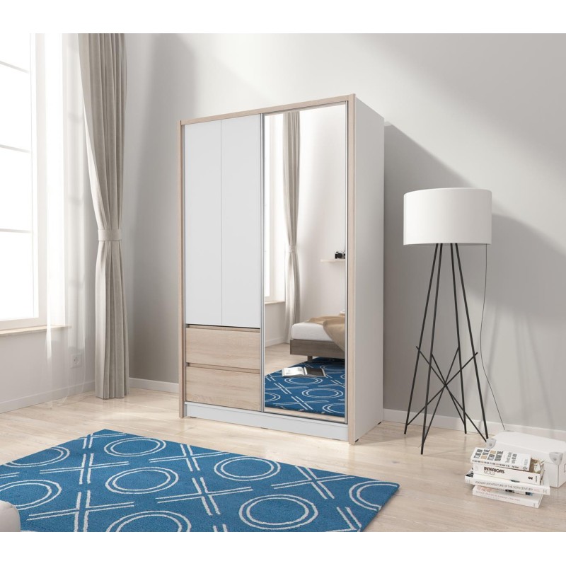 Szafa przesuwna z lustrem SIERA | BeautySofa24.pl