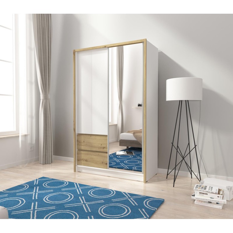 Szafa przesuwna z lustrem SIERA | BeautySofa24.pl