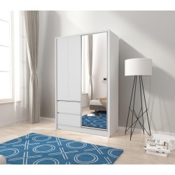 Szafa przesuwna z lustrem SIERA | BeautySofa24.pl