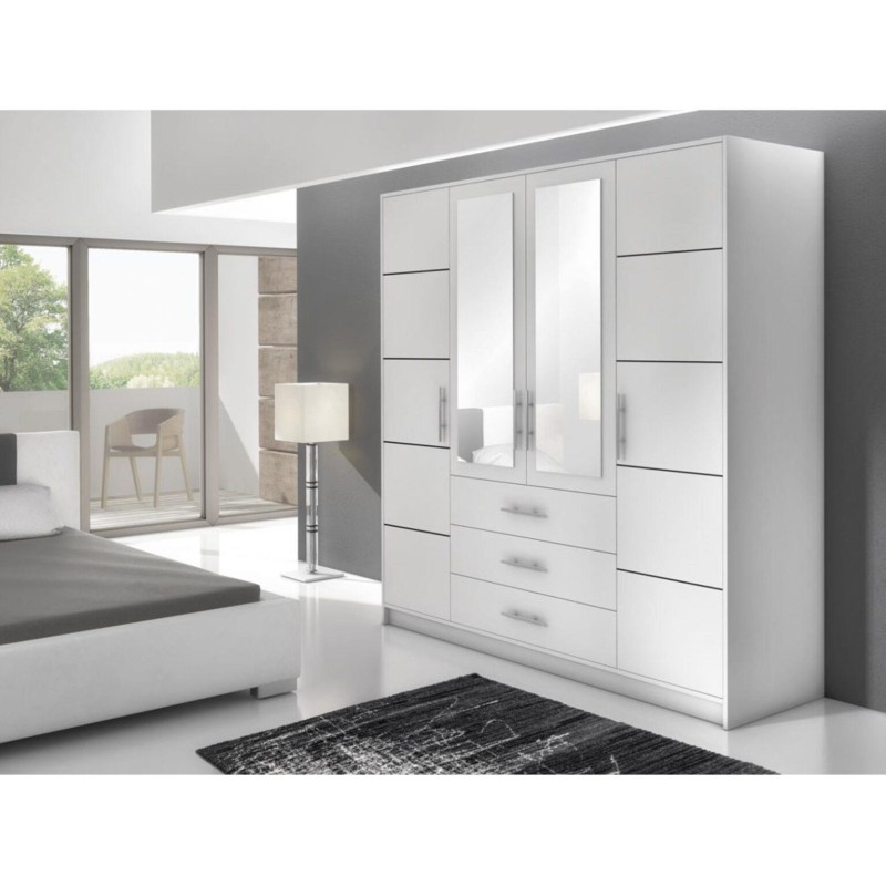 Szafa z szufladami i lustrem BALID D4 | BeautySofa24.pl