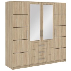 Szafa z szufladami i lustrem BALID D4 | BeautySofa24.pl