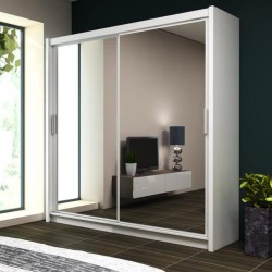 Szafa przesuwna z lustrem PARIS 160 cm | BeautySofa24.pl