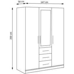 Szafa z szufladami BALID D3 | BeautySofa24.pl