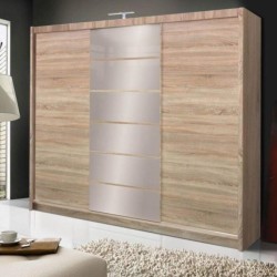 Szafa przesuwna z lustrem MALIBU | BeautySofa24.pl