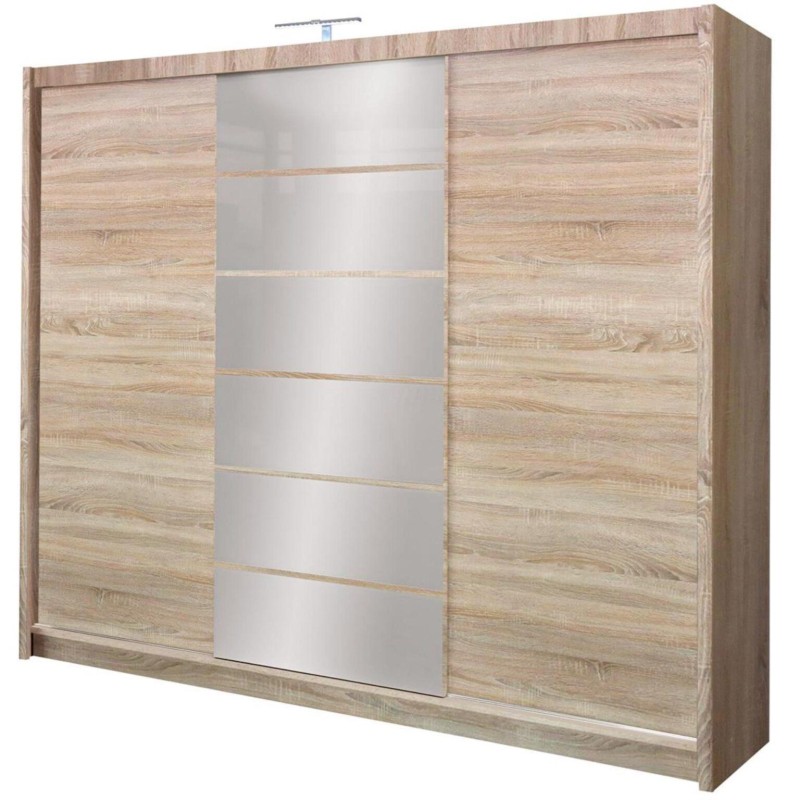 Szafa przesuwna z lustrem MALIBU | BeautySofa24.pl