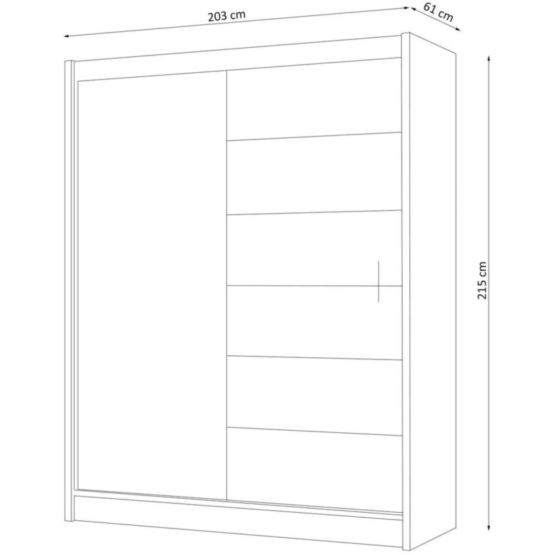 Szafa przesuwna SEWILLA | BeautySofa24.pl