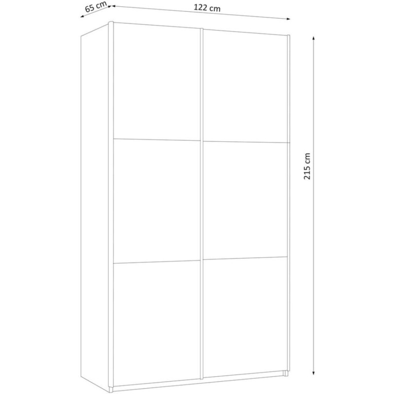 Szafa przesuwna z lustrem VIGO | BeautySofa24.pl