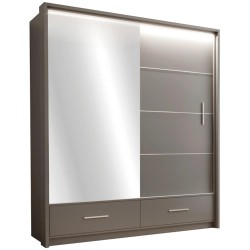 Szafa przesuwna z lustrem MARSYLIA | BeautySofa24.pl